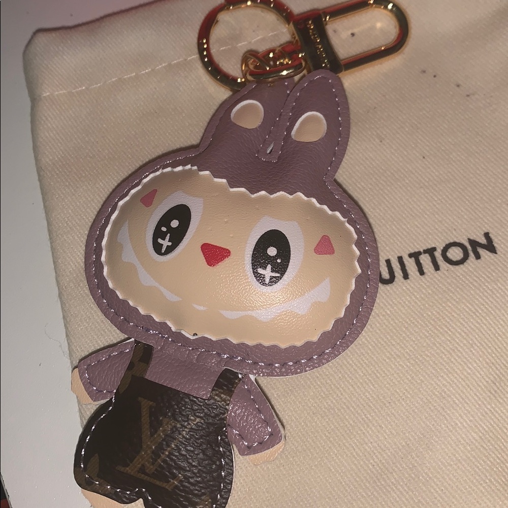 Louis Vuitton Purple Bear Key & Card Holder Charm - Picture 3 of 4